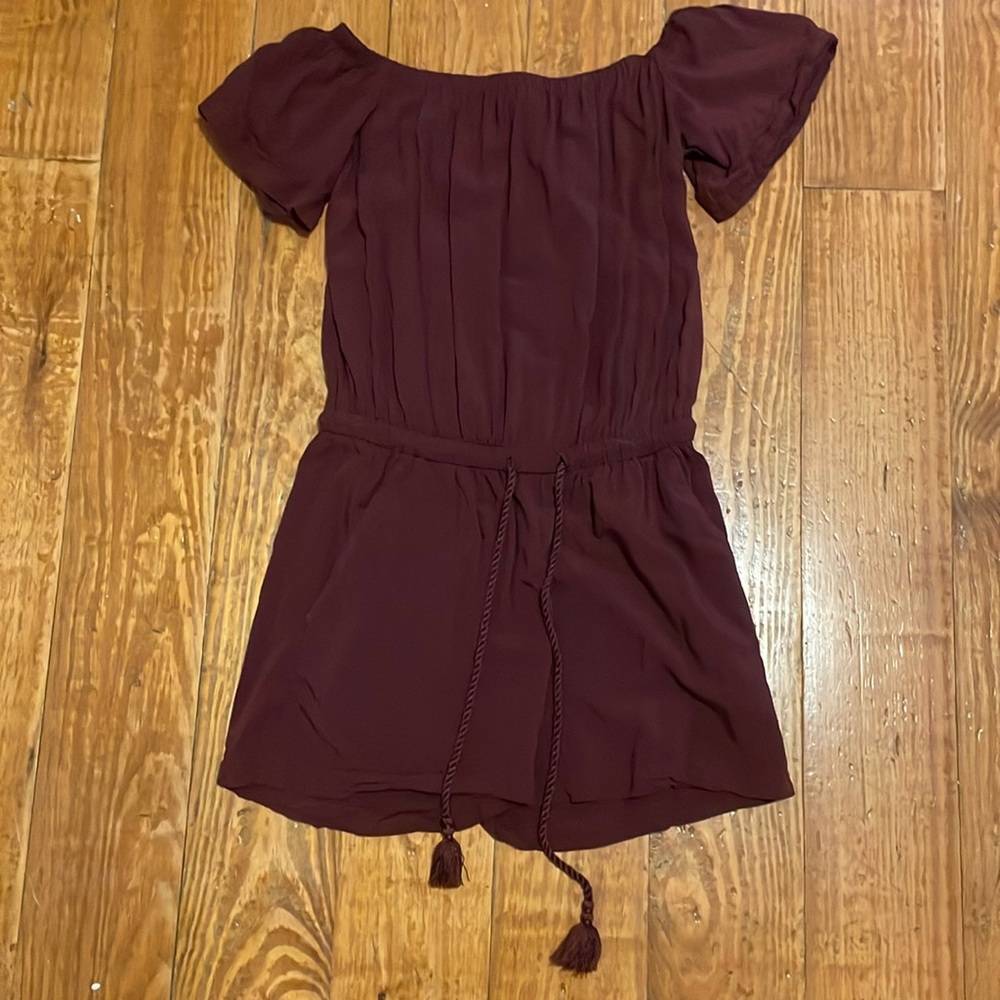 LOFT maroon romper. Size small